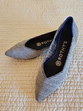 Rothy's The Point flats Taupe Heather 5.5